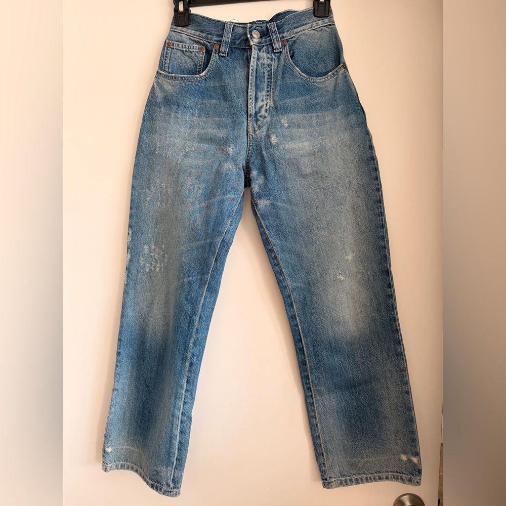 Victoria Beckham Light Blue Women's Straight Jeans